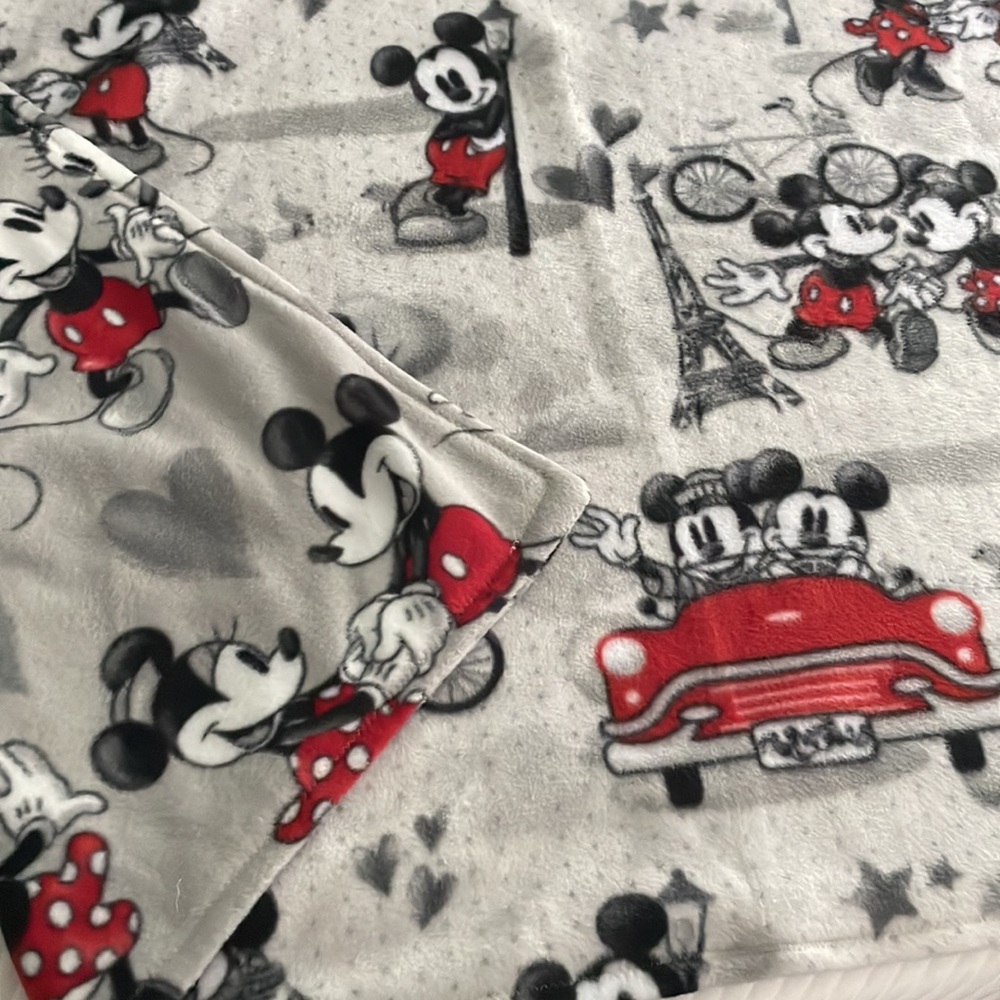 Mickey and Minnie twin throw blanket